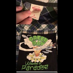 Custom Green Day button down flannel
